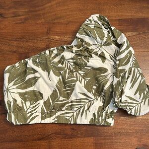 Abercrombie & Fitch one shoulder linen blend top